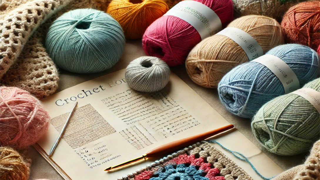 Crochet abbreviations and terms for beginners.