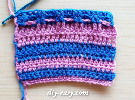 Comprehensive list of crochet stitches.