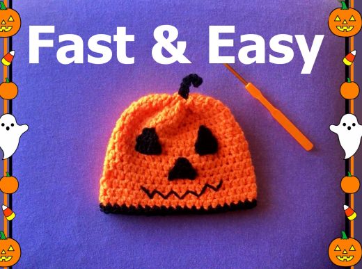 Super Simple Crochet Pumpkin Hat for Absolute Beginners – No Counting Stitches!