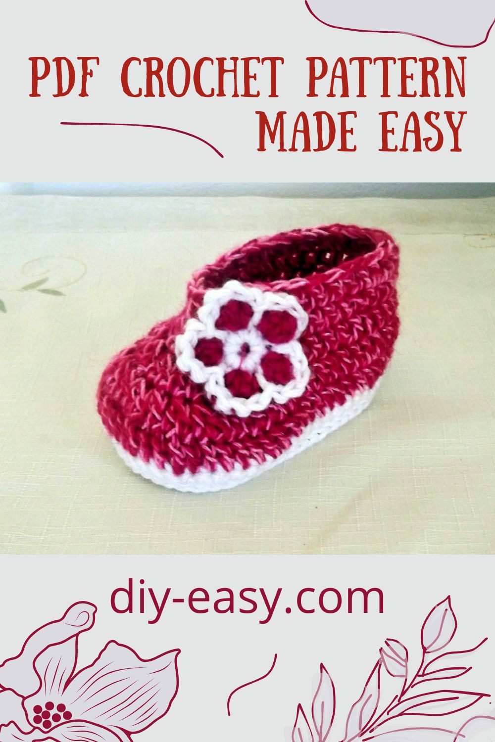 b4 Flower Booties