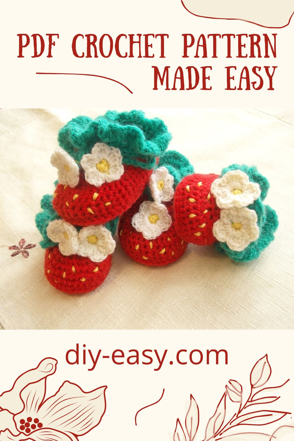 b7 Strawberry Bootie