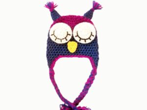 Sleeping Owl Hat Crochet Pattern | Earflaps & 7 Sizes | Newborn to Adult