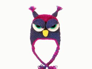 Angry Owl Hat Crochet Pattern | Furrowed Brow & Earflaps | 7 Sizes