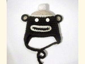 Monkey Hat Crochet Pattern | 7 Sizes Newborn to Adult | Photo Tutorial