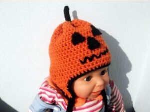 Halloween Hat Crochet Pattern | 7 Sizes Newborn to Adult | Cat Ears & Tail