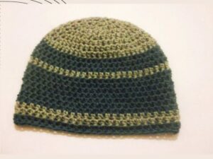 Men’s & Boys’ Striped Hat Crochet Pattern | 7 Sizes Newborn to Adult | Earflap Option